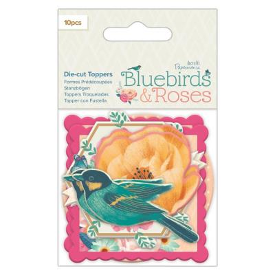 Papermania Bluebirds & Roses Die-Cuts - Toppers